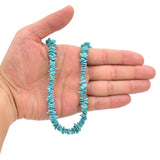Bluejoy Genuine Indian-Style Natural Turquoise Free-Form Flat Disc Bead 16-inch Strand (8mm)
