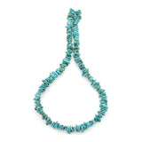 Bluejoy Genuine Indian-Style Natural Turquoise Free-Form Flat Disc Bead 16-inch Strand (7mm)