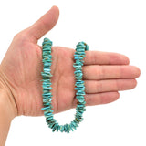 Bluejoy Genuine Indian-Style Natural Turquoise XL Free-Form Flat Disc Bead 16-inch Strand (12mm)