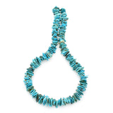 Bluejoy Genuine Indian-Style Natural Turquoise XL Free-Form Flat Disc Bead 16-inch Strand (11mm)