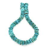 Bluejoy Genuine Indian-Style Natural Turquoise XL Free-Form Flat Disc Bead 16-inch Strand (16mm)