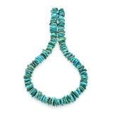 Bluejoy Genuine Indian-Style Natural Turquoise XL Free-Form Flat Disc Bead 16-inch Strand (12mm)