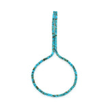 Bluejoy 4mm Genuine Classic Style Natural Turquoise Roundel Bead 16-inch Strand