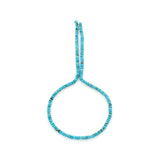 Bluejoy 4mm Genuine Classic Style Natural Turquoise Roundel Bead 16-inch Strand