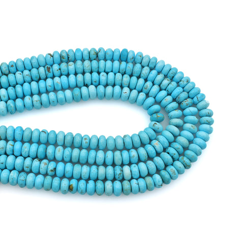 5mm Turquoise Beads Sleeping Beauty Blue Round Loose 25g Package 37640