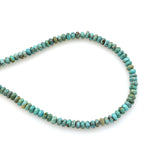 Bluejoy 4mm Genuine Classic Style Natural Turquoise Roundel Bead 16-inch Strand