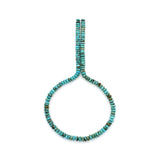 Bluejoy 6mm Genuine Classic Style Natural Turquoise Roundel Bead 16-inch Strand