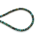 Bluejoy 5mm Genuine Classic Style Natural Turquoise Roundel Bead 16-inch Strand