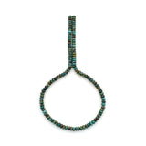 Bluejoy 5mm Genuine Classic Style Natural Turquoise Roundel Bead 16-inch Strand