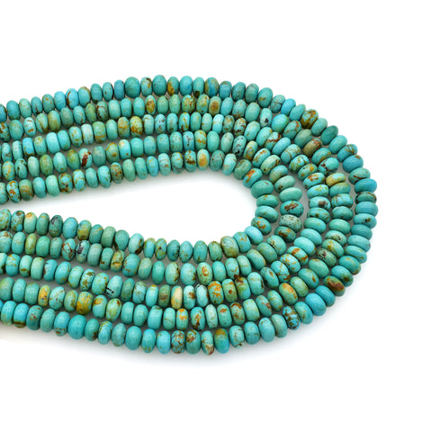 4mm Turquoise Beads Sleeping Beauty Blue Round Loose 25g Package 37641