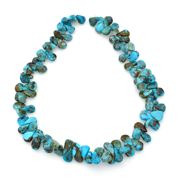 Bluejoy 9x13mm Genuine Natural American Turquoise Teardrop Bead 16 inch Strand