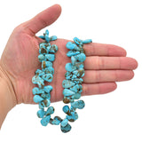Bluejoy 14x18mm Genuine Natural American Turquoise Teardrop Bead 16 inch Strand