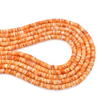 Bluejoy 6mm Genuine Native American Style Natural Spiny Oyster Shell Heishi Bead 16-inch Strand