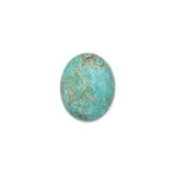 American-Mined Natural Turquoise Cabochon 16x20mm Oval Shape