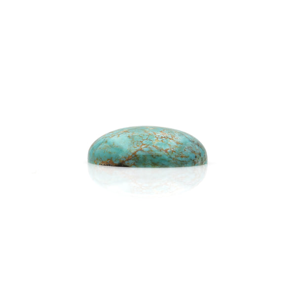 American-Mined Natural Turquoise Cabochon 16x20mm Oval Shape