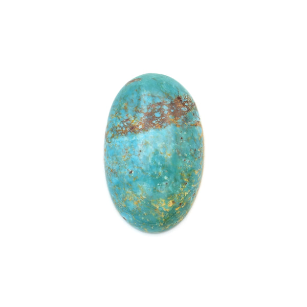 American-Mined Natural Turquoise Cabochon 16x26mm Oval Shape