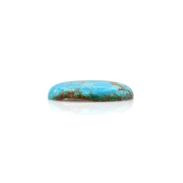 American-Mined Natural Turquoise Cabochon 20.5x25.5mm Oval Shape