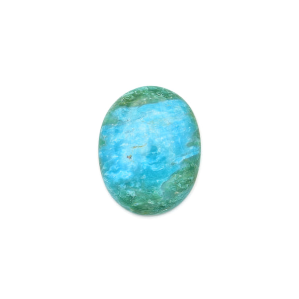 American-Mined Natural Turquoise Cabochon 21.5x27mm Oval Shape
