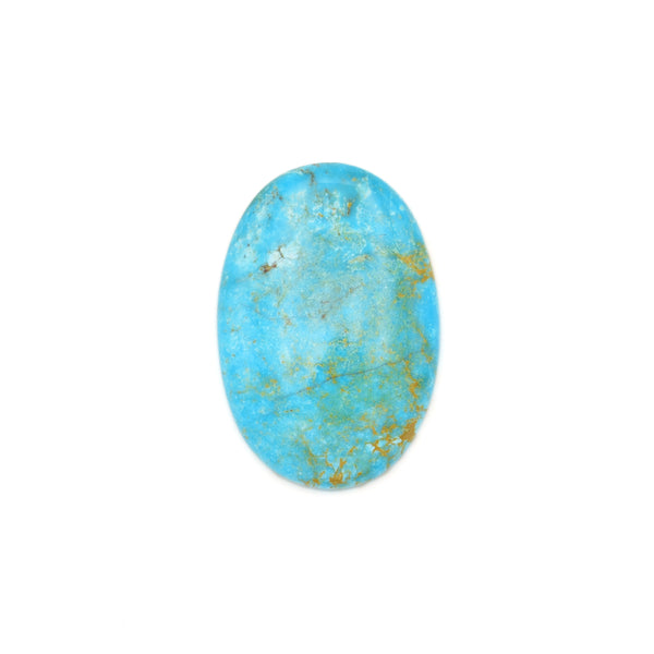 American-Mined Natural Turquoise Cabochon 20.5x30mm Oval Shape