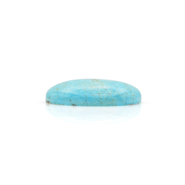 American-Mined Natural Turquoise Cabochon 22.5x28mm Oval Shape