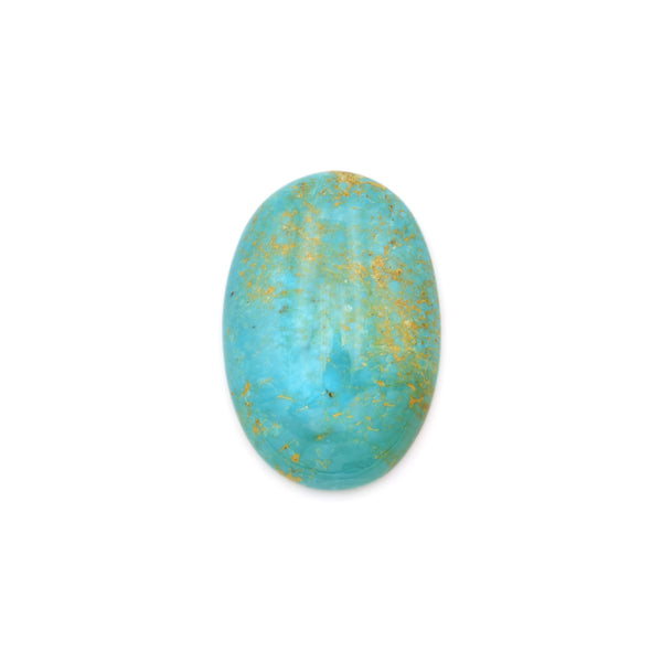 American-Mined Natural Turquoise Cabochon 20x29.5mm Oval Shape