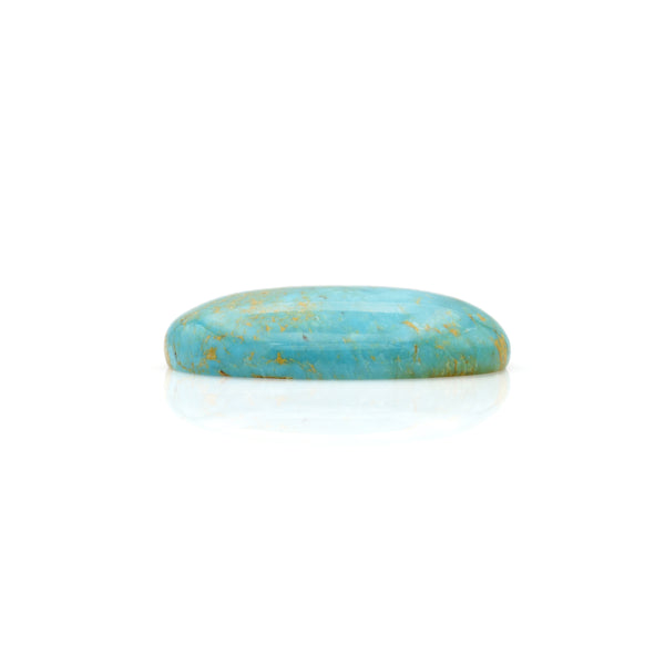 American-Mined Natural Turquoise Cabochon 20x29.5mm Oval Shape