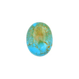 American-Mined Natural Turquoise Cabochon 21x27mm Oval Shape