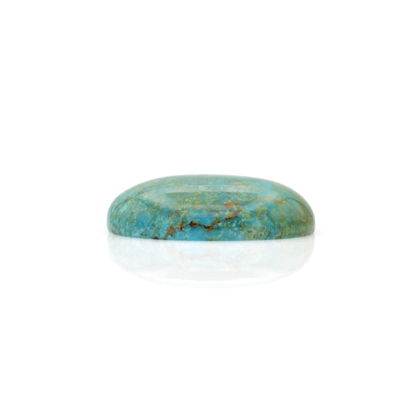 American-Mined Natural Turquoise Cabochon 20x26.5mm Oval Shape