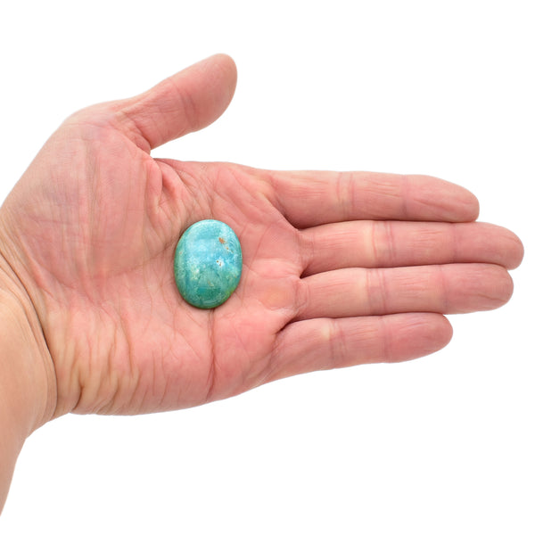 American-Mined Natural Turquoise Cabochon 22.5x30.5mm Oval Shape