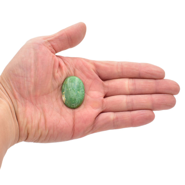 American-Mined Natural Turquoise Cabochon 22.5x32.5mm Oval Shape