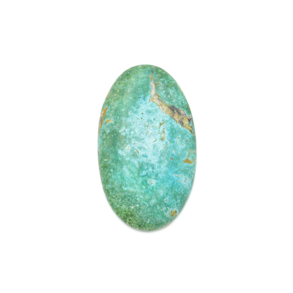 American-Mined Natural Turquoise Cabochon 22x37mm Oval Shape