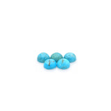 American-Mined Natural Turquoise Cabochon 6mm Round Shape