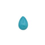 American-Mined Natural Turquoise Cabochon 9mmx13mm Teardrop Shape