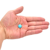 American-Mined Natural Turquoise Cabochon 13mm Round  Shape