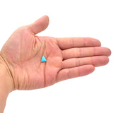 American-Mined Natural Turquoise Cabochon 9mmx10mm Triangle Shape