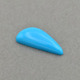 American-Mined Natural Turquoise Cabochon 10.5mmx24.5mm Free-Form Shape