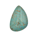 American-Mined Natural Turquoise Cabochon 16.5mmx23mm Free-Form Shape