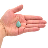 American-Mined Natural Turquoise Cabochon 18mmx25mm Teardrop Shape
