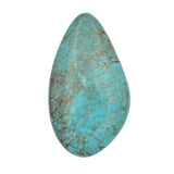 American-Mined Natural Turquoise Cabochon 19mmx33.5mm Free-Form Shape