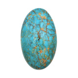American-Mined Natural Turquoise Cabochon 21.5mmx35mm Oval Shape