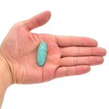 American-Mined Natural Turquoise Cabochon 16mmx41mm Oval Shape