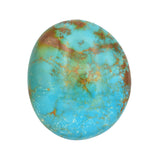 American-Mined Natural Turquoise Cabochon 37mmx43.5mm Free-Form Shape