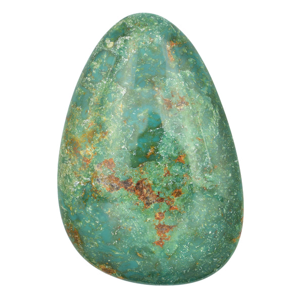 American-Mined Natural Turquoise Cabochon 51mmx77mm Free-Form Shape