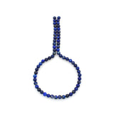 Bluejoy 6mm Genuine Native American Style Natural Lapis Lazuli Round Bead 16-inch Strand