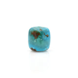 American-Mined Natural Turquoise Loose Bead 13.5mmx13mm Drum Shape