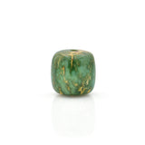 American-Mined Natural Turquoise Loose Bead 12mmx13mm Drum Shape