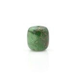 American-Mined Natural Turquoise Loose Bead 13mmx13.5mm Drum Shape