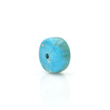 American-Mined Natural Turquoise Loose Bead 6.5mmx12.5mm Wheel Shape