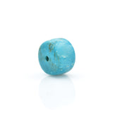 American-Mined Natural Turquoise Loose Bead 9mmx13.5mm Wheel Shape