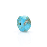 American-Mined Natural Turquoise Loose Bead 8mmx15mm Wheel Shape